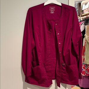 Cherokee Women's Deep Red Utility Jacket